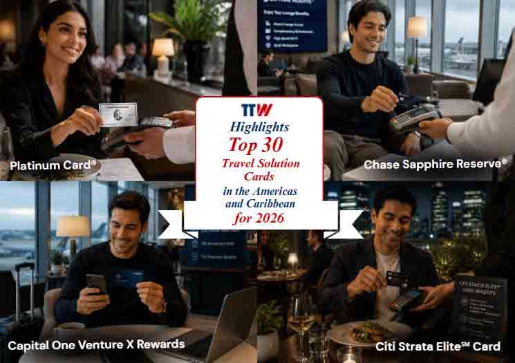 TTW Highlights Top 30 Travel Solution Cards in the Americas and Caribbean for 2026